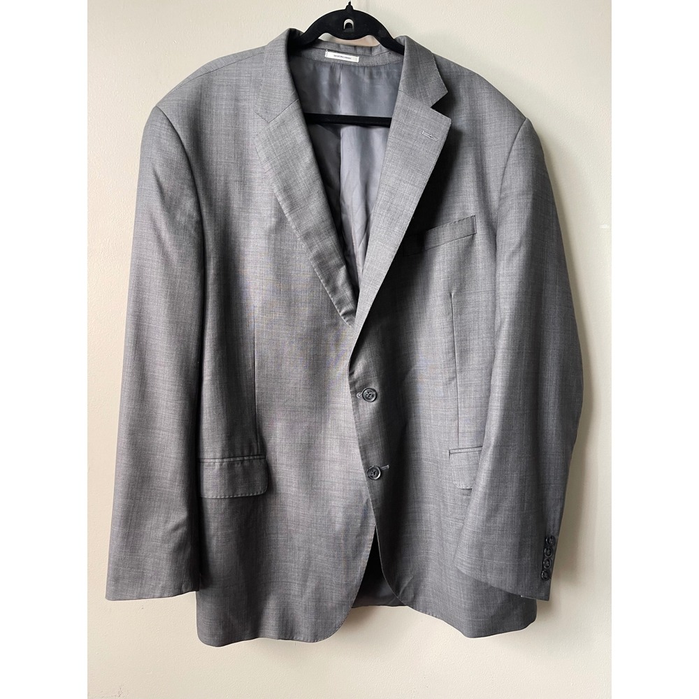 Peter Millar Mens 50T Grey 100% Wool 2 Button Blazer Sport Coat Made in Canada